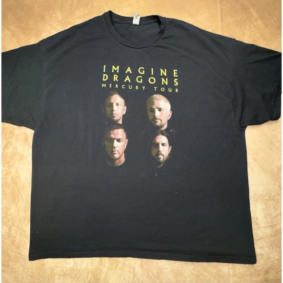 Allstyle Apparel & Activewear Other - Imagine Dragons Mercury World Tour Black T Shirt 3XL Rock band